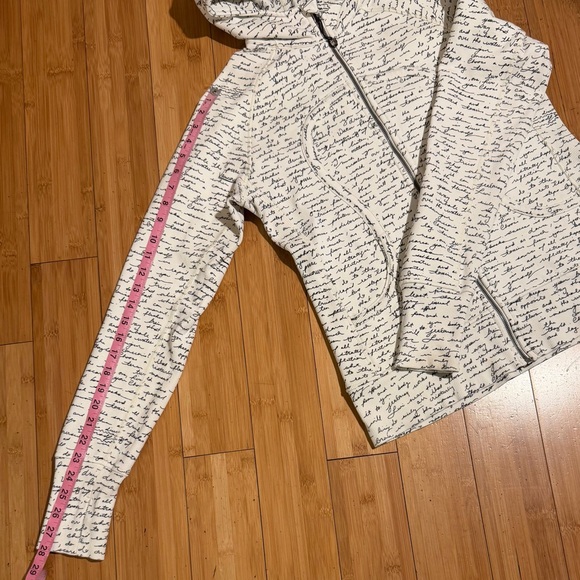 lululemon athletica White Hoodie with Black Script - Picture 14 of 16